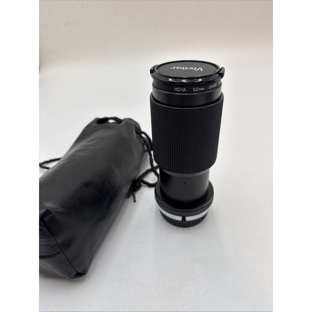 Vivitar 70-210mm f/4.5 Macro Focusing Zoom Lens Olympus OM Mount Hoya 52 mm UV